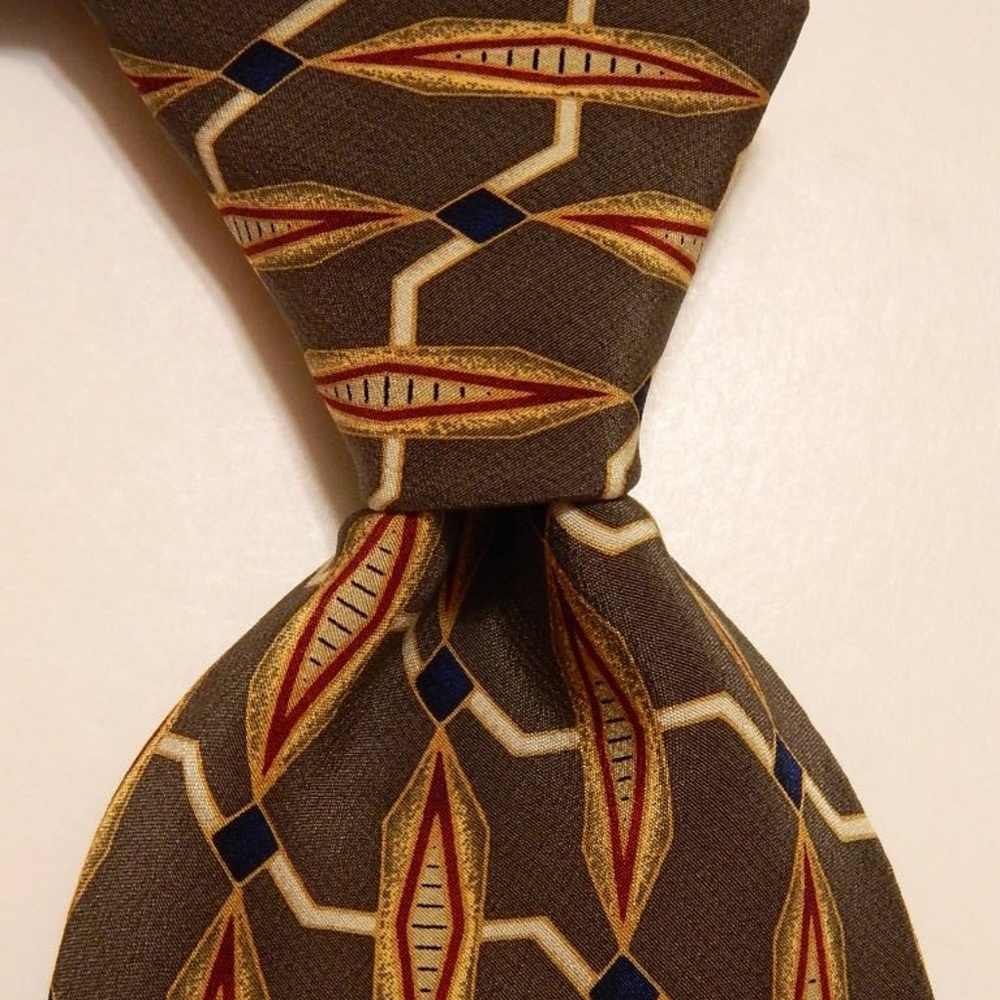 GRAHAM & LOCKWOOD SILK Necktie Geometric Multi